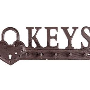 CLEEF.6Y4321 Öntöttvas fali kulcstartó 27x3x10cm, Keys