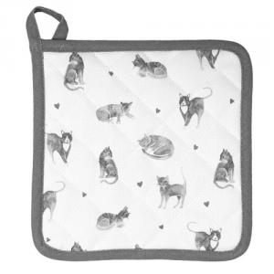 CLEEF.CAK45 Edényalátét 20x20cm pamut,Cats