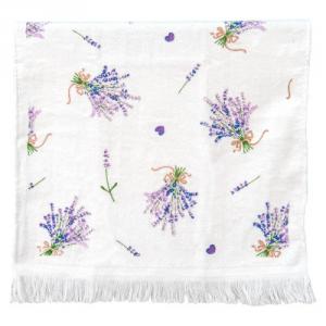 CLEEF.CTLAG Konyhai kéztörlő 40x66cm, pamut, Lavender Garden, levendula mintás