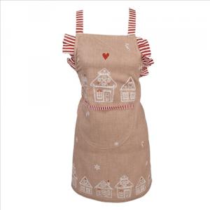 CLEEF.GBB41K Gyerekkötény 48x56cm, 100% pamut, Gingerbread Bliss