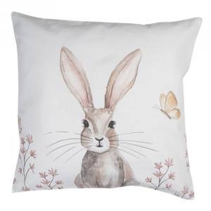 CLEEF.REB21 Székpárnahuzat 40x40xm,100% pamut,Rustic Easter Bunny