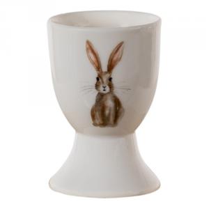 CLEEF.REBEI Porcelán lágytojástartó 40ml nyuszis,Rustic Easter Bunny
