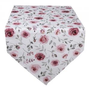 CLEEF.RUR65 Asztali futó 50x160cm, 100% pamut,Rustic Rose