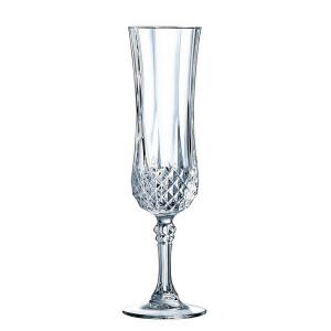 CRISTAL LONGCHAMP talpas pezsgős flőte 12 cl, 4 db