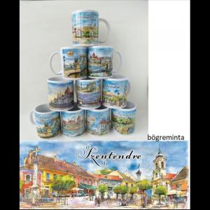 CZW.bög-SZE02 Porcelánbögre, Szentendre