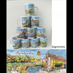 CZW.bög-SZE03 Porcelánbögre, Szentendre