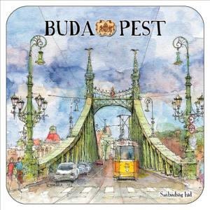 CZW.pohalá1-BU20  Parafa poháralátét,1 db-os, Budapest