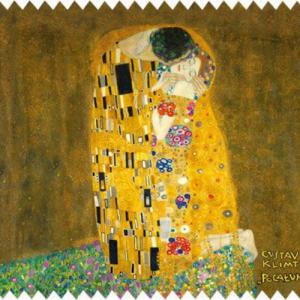 CZW.szkend-KL01 Szemüvegtörlő kendő ,KLIMT: The Kiss