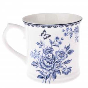 DAK.NOP5116 Porcelánbögre kék rózsacsokros, 400ml