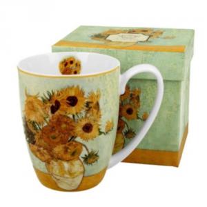 D.G.26986 Porcelánbögre 380ml dobozban, Van Gogh: Napraforgók