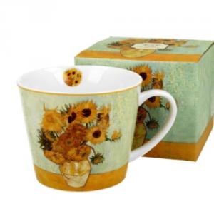 D.G.27044 Porcelánbögre 600ml dobozban, Van Gogh: Napraforgók