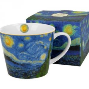 D.G.27204 Porcelánbögre 610ml dobozban,Van Gogh: Csillagos éj