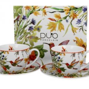 D.G.28348 Porceláncsésze+alj, 270ml, 2 személyes, dobozban, Linnea