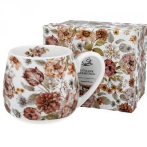 D.G.28850 Porcelánbögre 430ml,dobozban,Pastel Flowers White