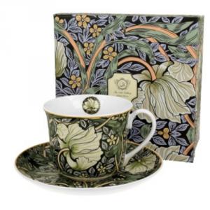 D.G.31751 Porceláncsésze+alj 400ml,dobozban,William Morris:Pimpernel