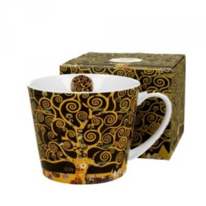 D.G.33540 Porcelánbögre, 610ml, dobozban, Klimt:Életfa