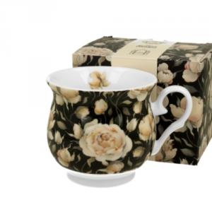 D.G.34851 Porcelánbögre 400ml, dobozban, English Roses Black