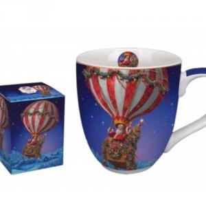 D.G.35957 Porcelánbögre 1000ml, dobozban, Santa Balloon