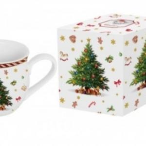 D.G.36596 Porcelánbögre 500ml, dobozban, Christmas Tree 2