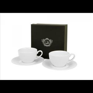 D.G.50417 Porceláncsésze+alj, 75ml, 2 személyes, dobozban, Diamond