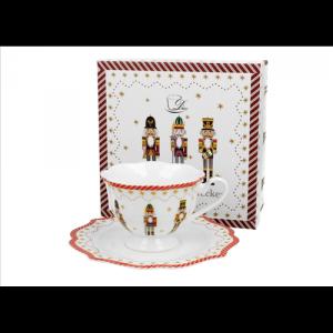 D.G.51285 Porceláncsésze+alj, 190ml, dobozban Christmas Nutcracker