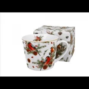 D.G.52954 Porcelánbögre 610ml, dobozban, Christmas Birds