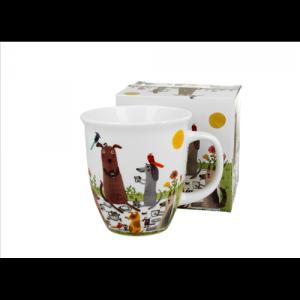 D.G.53890 Porcelánbögre 650ml, dobozban, Dog picnic