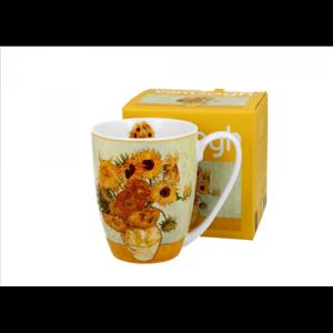 D.G.57294 Porcelánbögre 360ml, dobozban, Van Gogh: Napraforgók