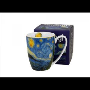 D.G.57423 Porcelánbögre 360ml, dobozban, Van Gogh: Csillagos Éj