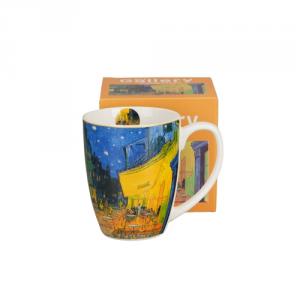 D.G.59311 Porcelánbögre 360ml,dobozban Van Gogh: Kávéház éjjel