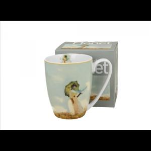 D.G.60171 Porcelánbögre 360ml, dobozban, Monet:Hölgy esernyővel