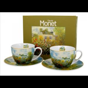 D.G.60393 Porceláncsésze+alj, 270ml, 2 személyes, dobozban, Monet:Kert Argenteuilban