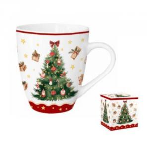 D.G.69150 Porcelánbögre 1000ml, dobozban, Christmas Tree 3