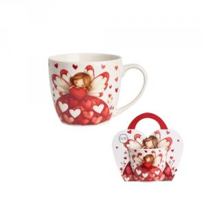 D.G.74802 Porcelánbögre 460ml,  díszcsomagolásban, Angel