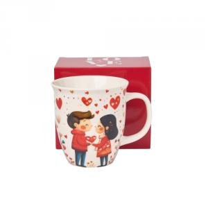 D.G.74932 Porcelánbögre 650ml, dobozban, Couple