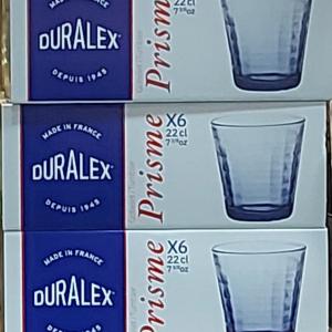 Duralex Prisme Marine kék, üveg pohár, 22cl, 6db