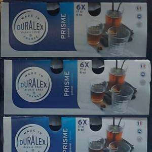 Duralex Prisme trans, üveg pohár, átlátszó, 17cl, 6db