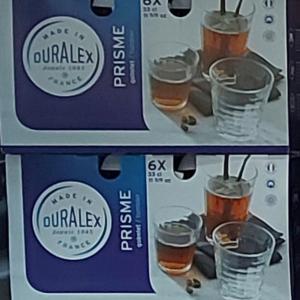Duralex Prisme trans, üveg pohár, átlátszó, 33cl, 6db