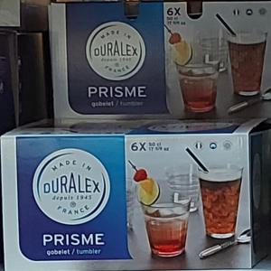 Duralex Prisme trans, üveg pohár, átlátszó, 50cl, 6db