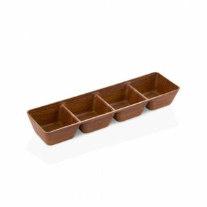 EVELIN plastic kínáló osztott 4r.33,8x9x4,5 cm, 10352 M