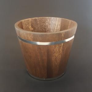 Fa kaspó (művirágnak)17,5x15 cm abroncsos