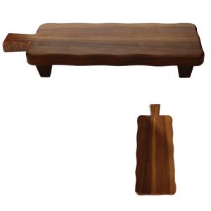 Fa kínáló talpas szögl. 19x51x8cm nyeles