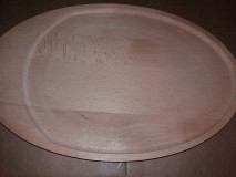 Fa ovál tányér, 30 cm, 302081