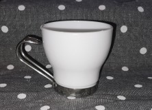 Fehér Bormioli Rocco Aromateca Oslo white mokkás csésze, fehér üveg, 10,9 cl, 4 db