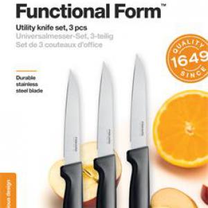 FISKARS Késkészlet, általános, 11 cm, Functional Form fekete
