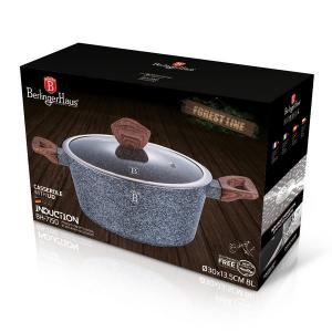 FOREST LINE lábos+fedő 30cm 8l kőhatású bevonatos INDukciós BH-7150