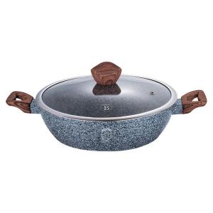 FOREST LINE szeletsütő+üveg fedő 32cm 2f. kőhatású INDukciós, BH1202