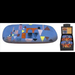 FRI.12517 Szemüvegtok textil bevonatú,törlőkendővel,16x4x6,5cm, Paul Klee:Red Bridge