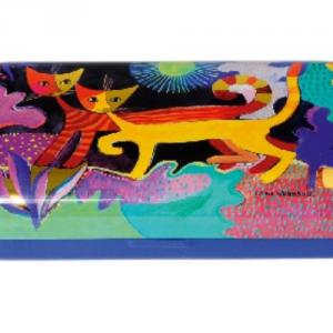 FRI.18711 Szemüvegtok fémdoboz, 16x2,8x5,5cm,Rosina Wachtmeister:Wonderland