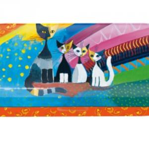 FRI.18716 Szemüvegtok fémdoboz, 16x2,8x5,5cm,Rosina Wachtmeister:Under the Rainbow